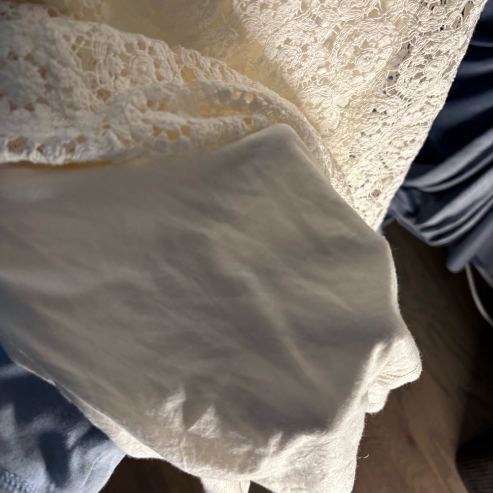 Sundance Cream Sleeveless lace dress size medium - Picture 8 of 8